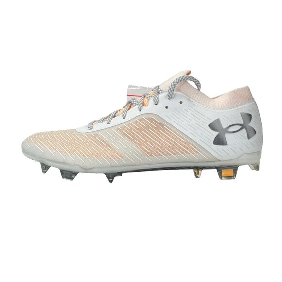 Under Armour Shadow Pro FG White Orange Shock Soccer Cleats 3025643-100 Size 10 main image 4